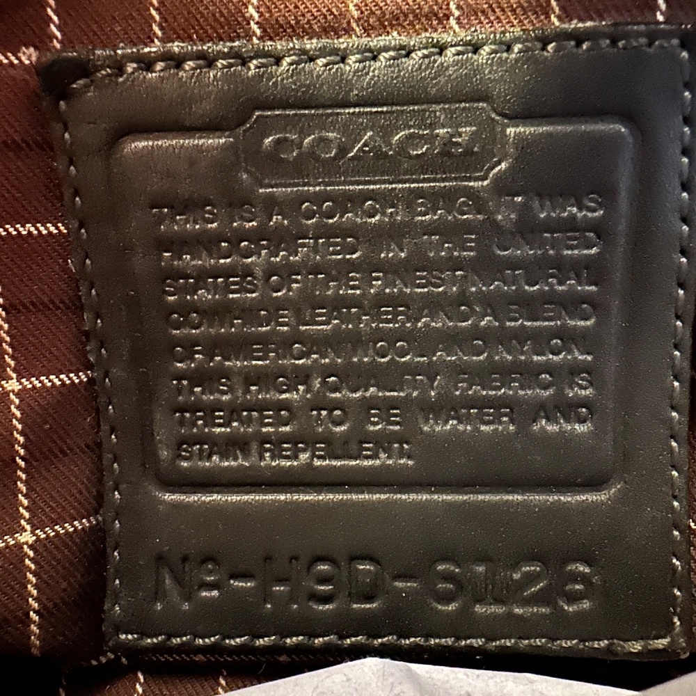 Vintage Coach Black Bleecker Tweed Satchel Style Number 6126 circa 1999 - Picture 3 of 9